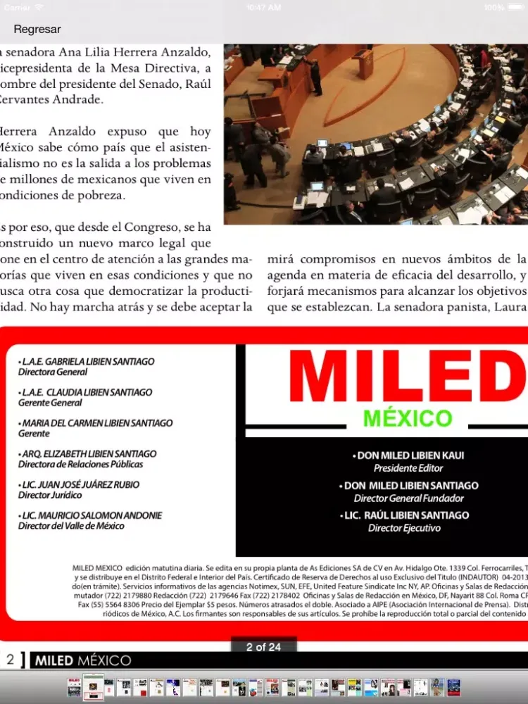 Miled México iPad  স্ক্রিনশট
