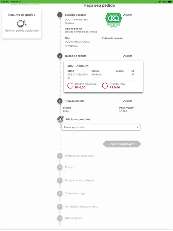 GRUPO OCQ - FORÇA DE VENDAS iPad 应用截图
