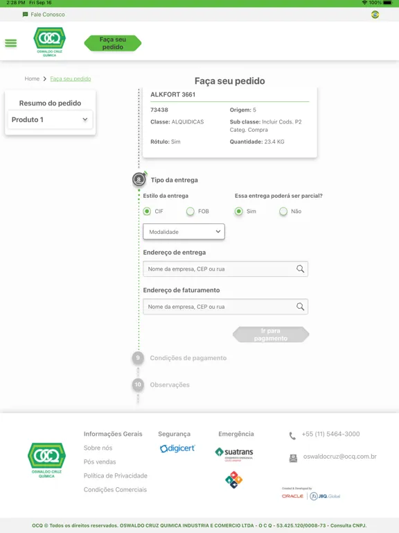 GRUPO OCQ - FORÇA DE VENDAS iPad 应用截图