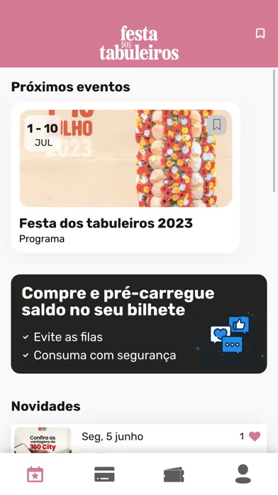 Capturas de tela do Festa dos Tabuleiros de Tomar