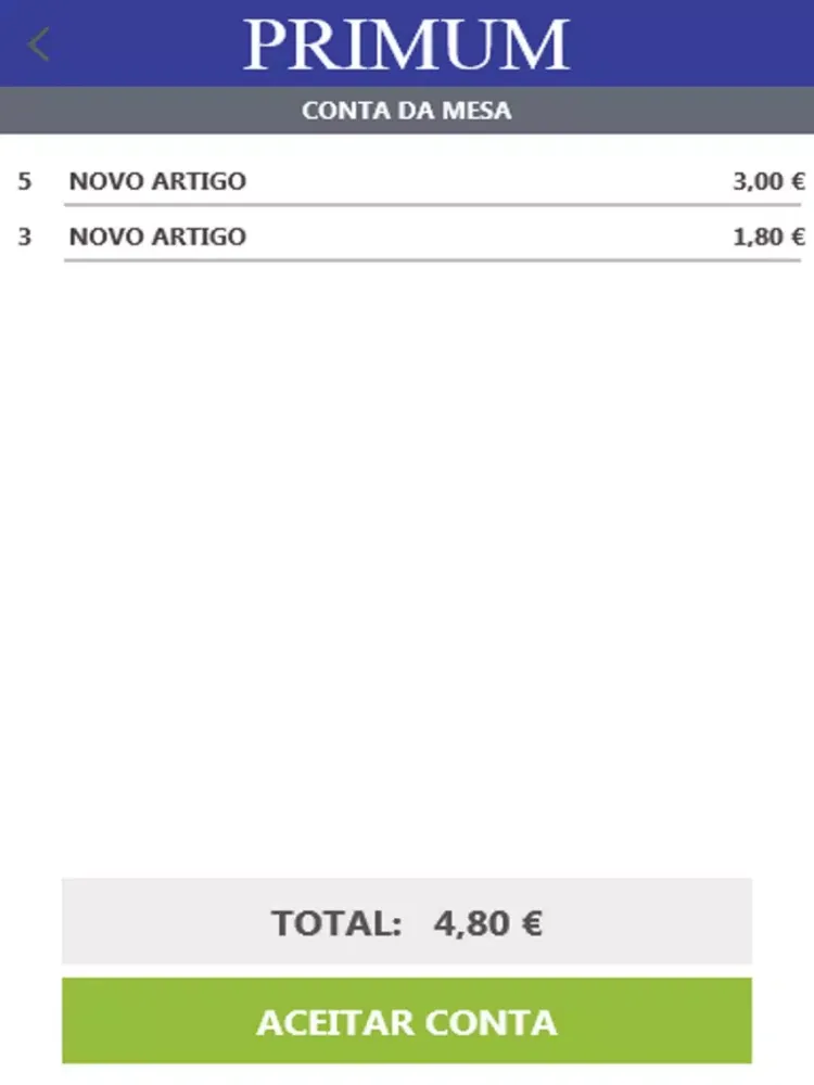 Скриншоты Pedir Conta iPad 