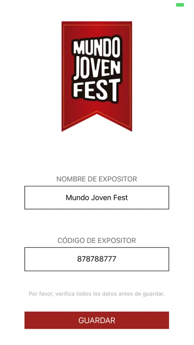 Tangkapan skrin MundoJoven Fest Expo