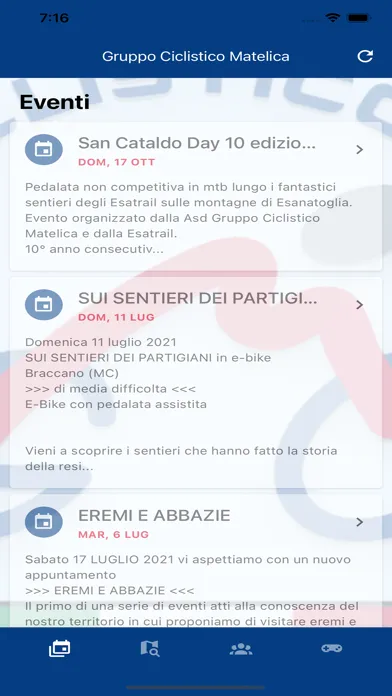 Ảnh chụp màn hình của Gruppo Ciclistico Matelica