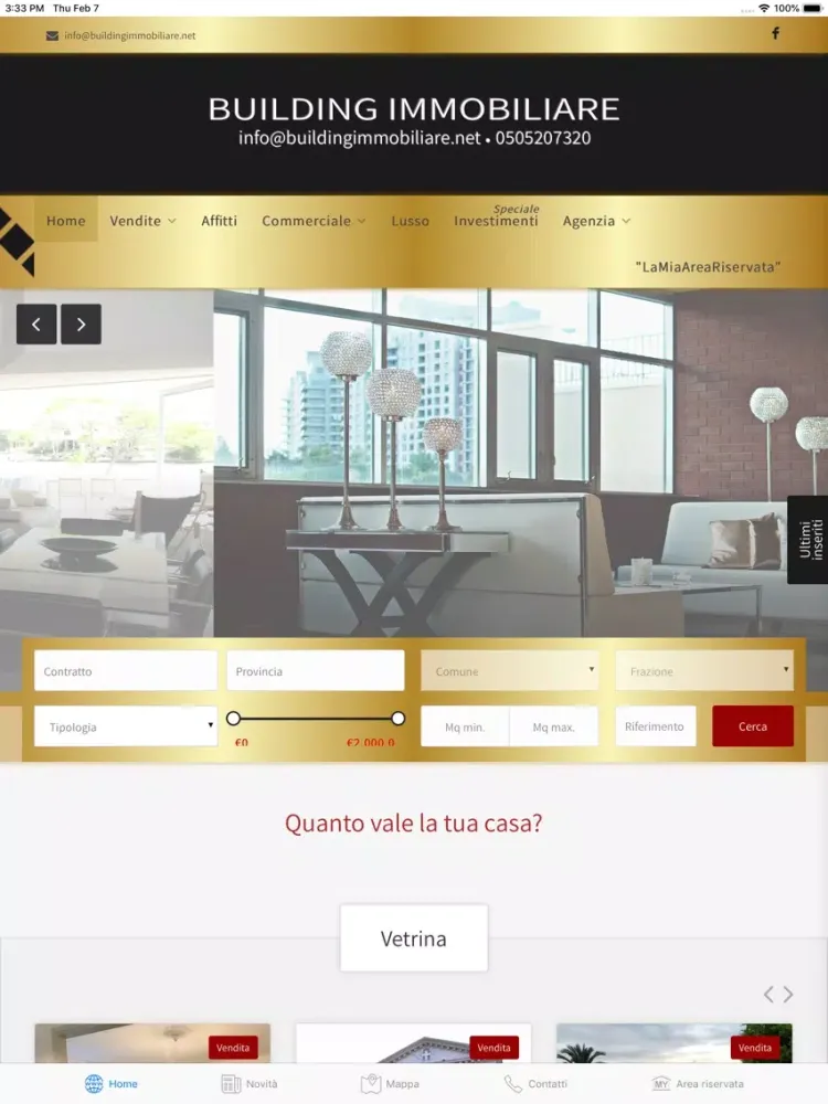 Building Immobiliare iPad  Screenshots