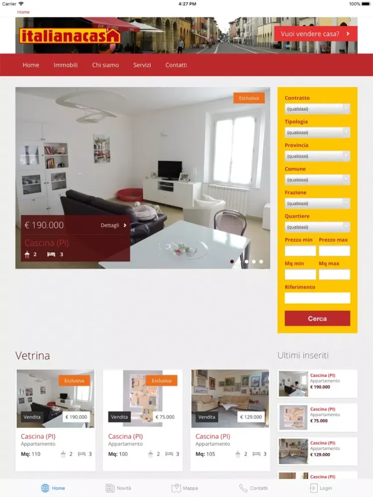 Скриншоты Italiana Casa iPad 