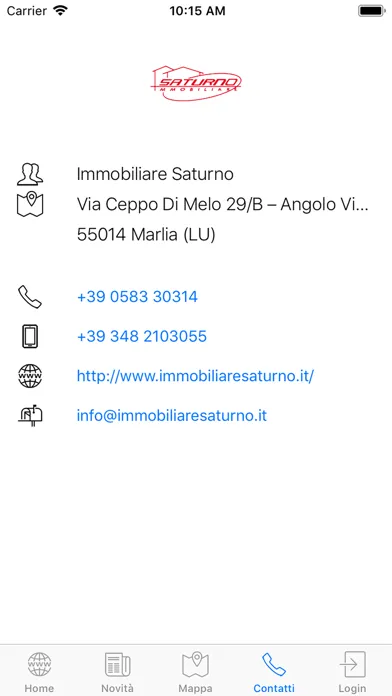 Capturas de tela do Saturno Immobiliare