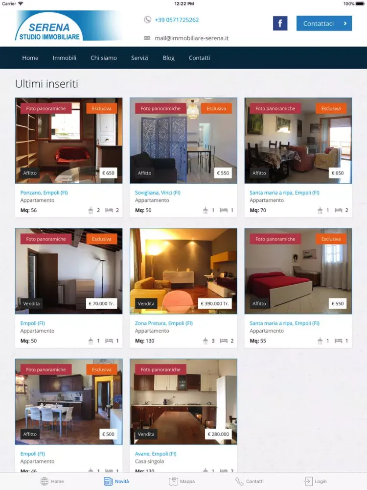 Serena Immobiliare iPad  Screenshots