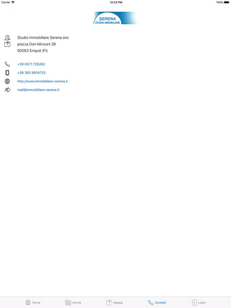 Serena Immobiliare iPad  Screenshots