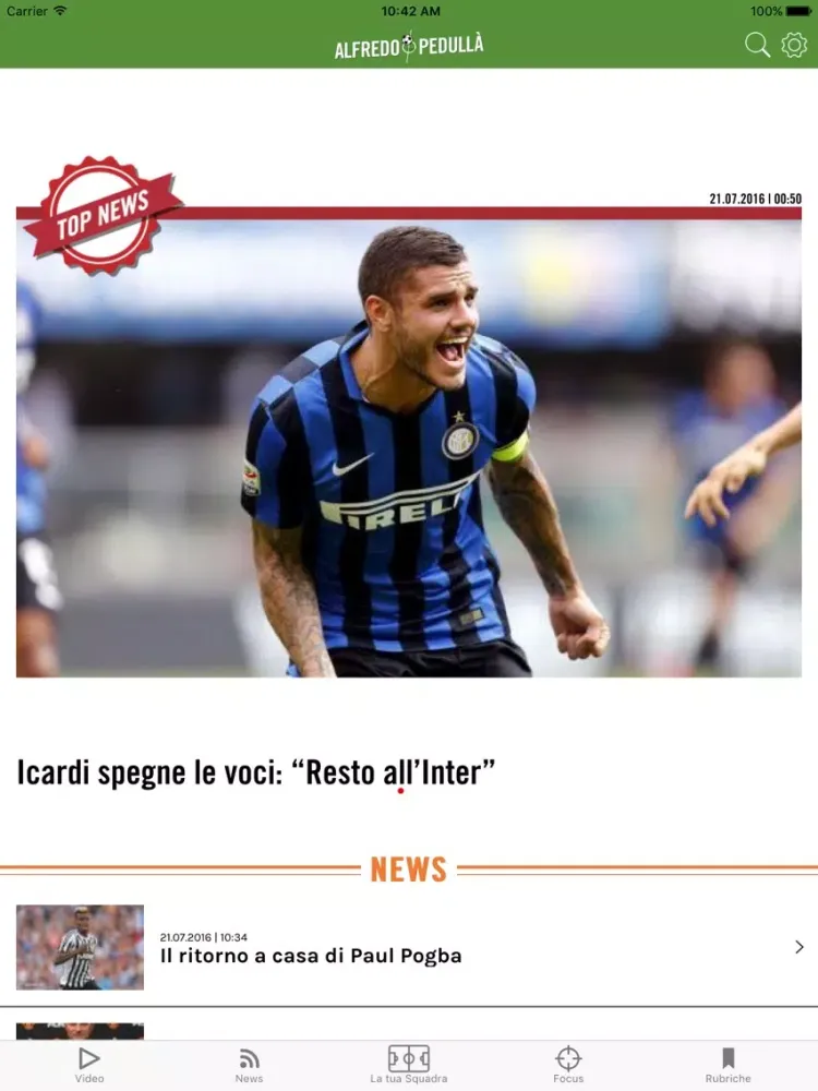 Alfredo Pedullà – App ufficiale iPad  Screenshots