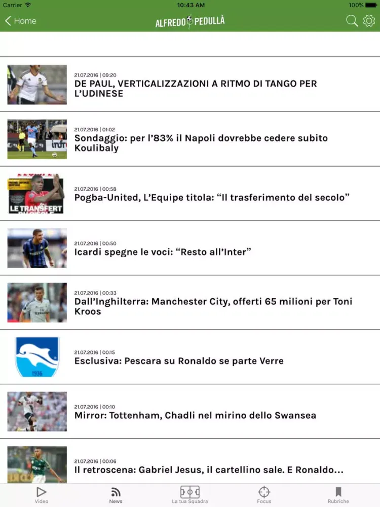 Alfredo Pedullà – App ufficiale iPad  Screenshots