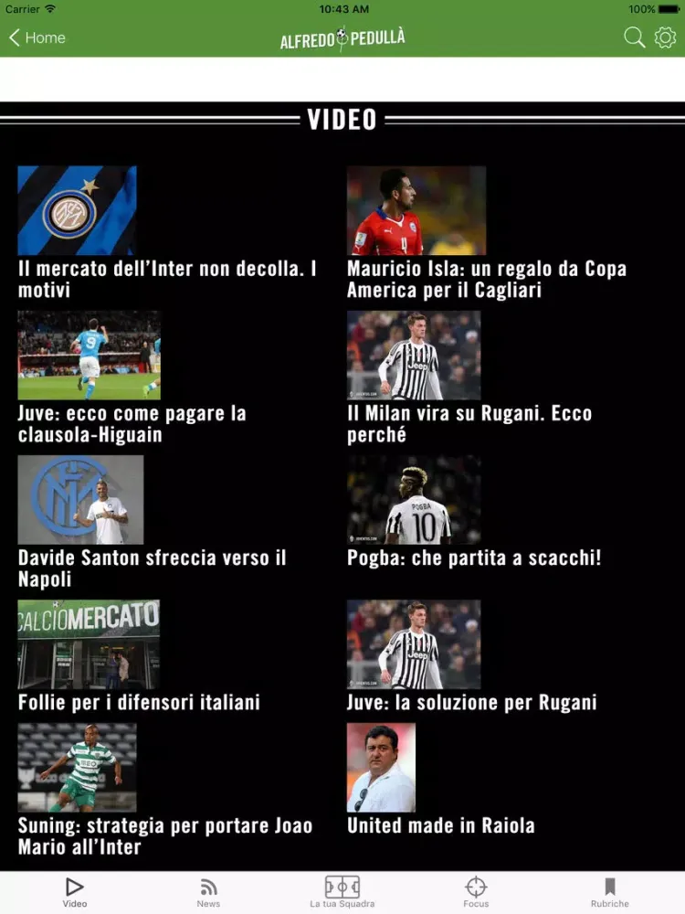 Alfredo Pedullà – App ufficiale iPad  Screenshots
