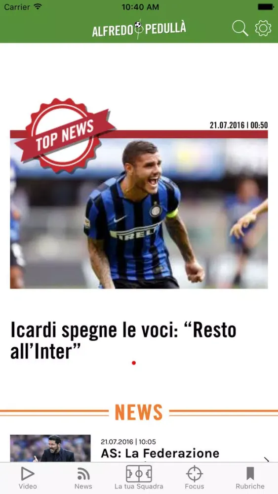 Alfredo Pedullà – App ufficiale Screenshots