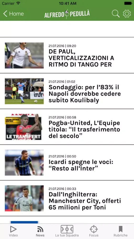 Alfredo Pedullà – App ufficiale Screenshots