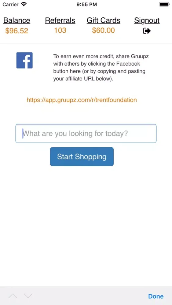 Скриншоты Gruupz Shopping Companion