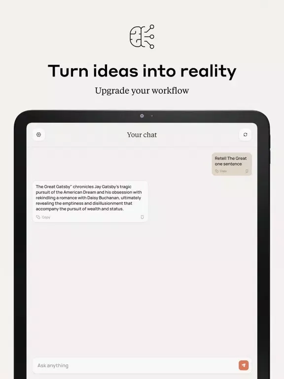 Chat AI with Claude - Chatbot iPad  스크린샷