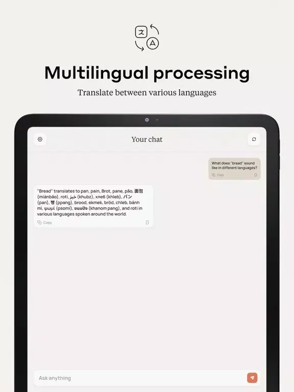 Chat AI with Claude - Chatbot iPad  스크린샷