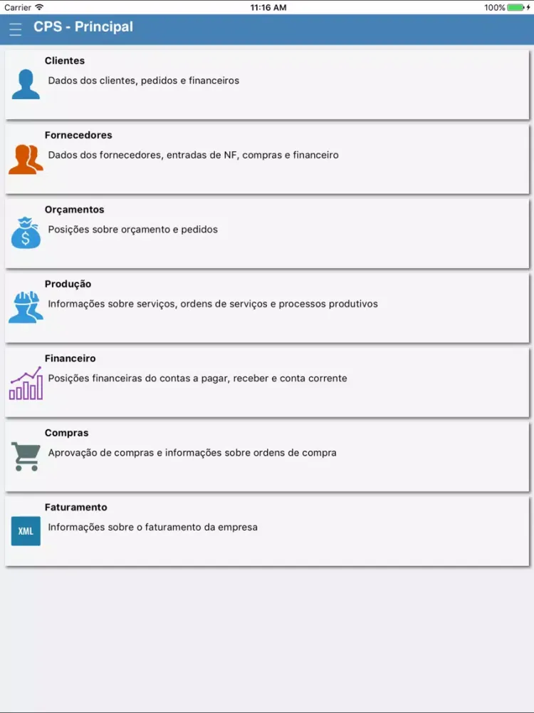 Screenshot di GRVCPS iPad 