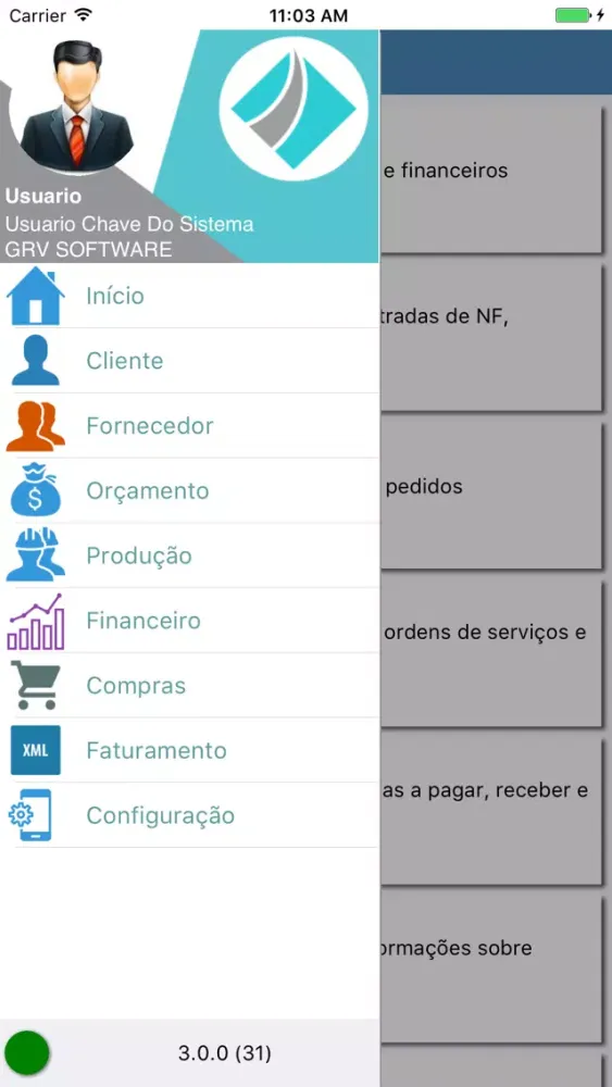 Screenshot di GRVCPS