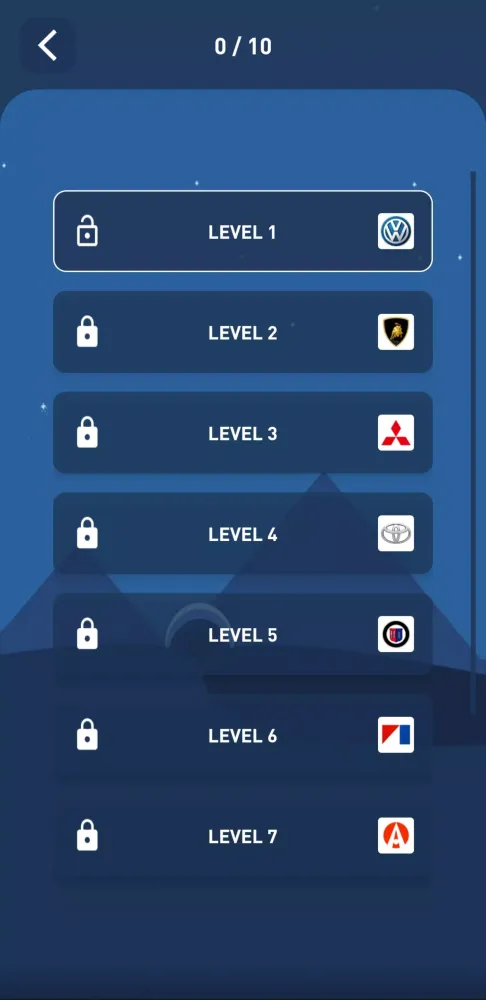 Capturas de pantalla de Car Logo Quiz