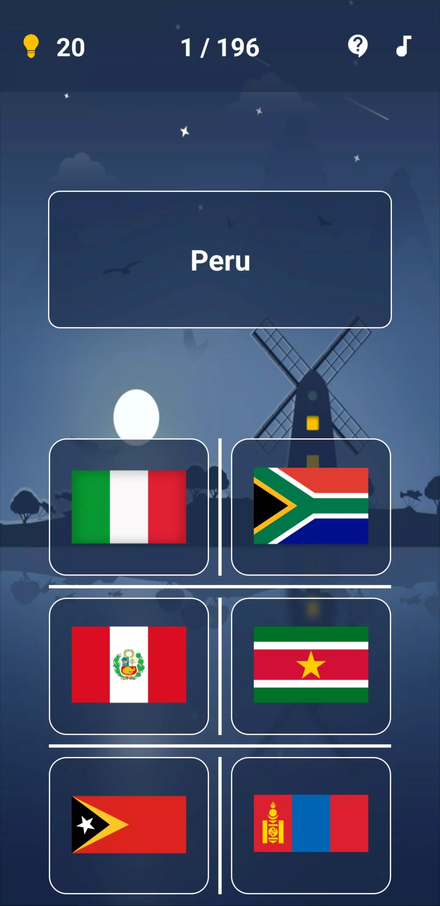 Flag quiz - Country flags Screenshots