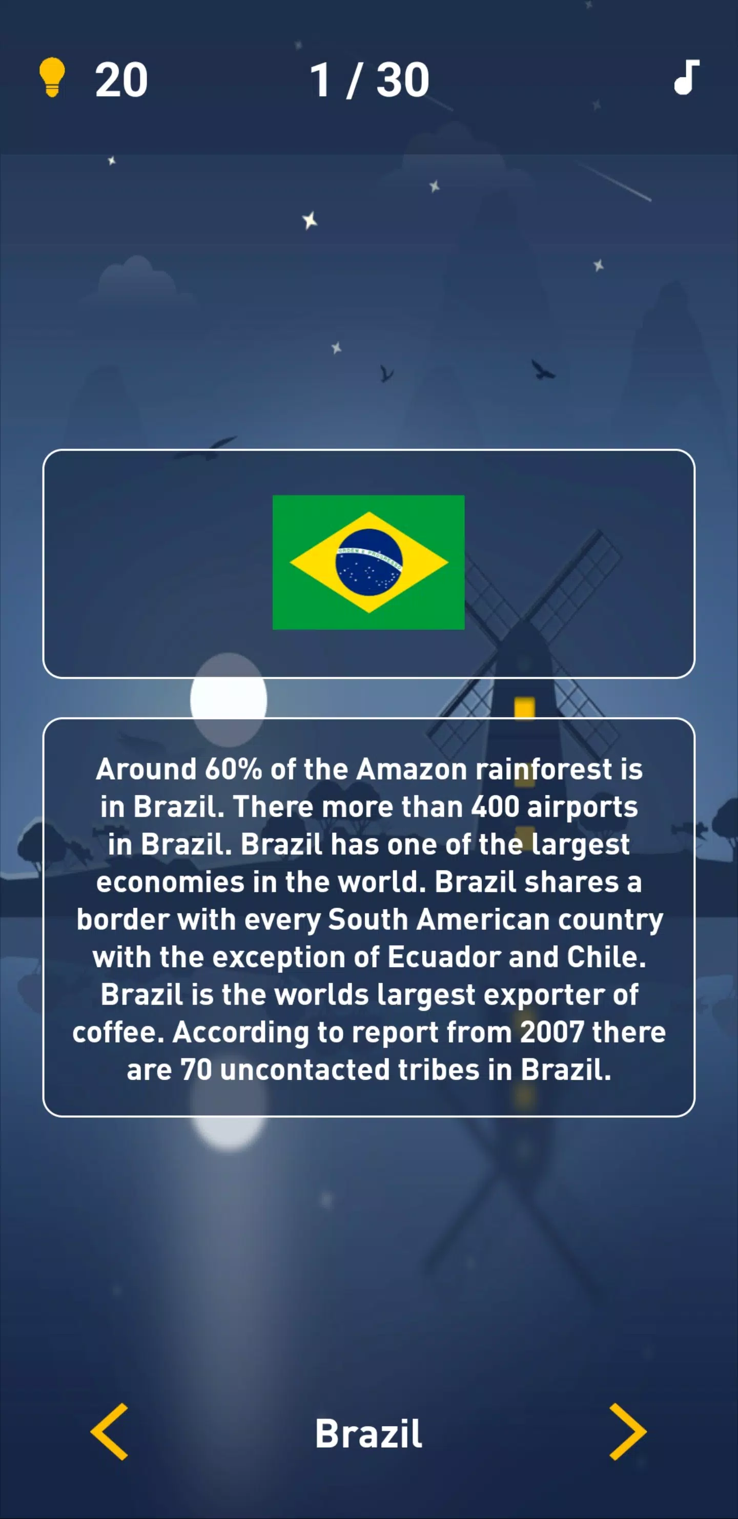Flag quiz - Country flags Screenshots