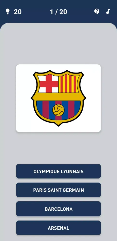 Ảnh chụp màn hình của Guess the Soccer Logo Quiz