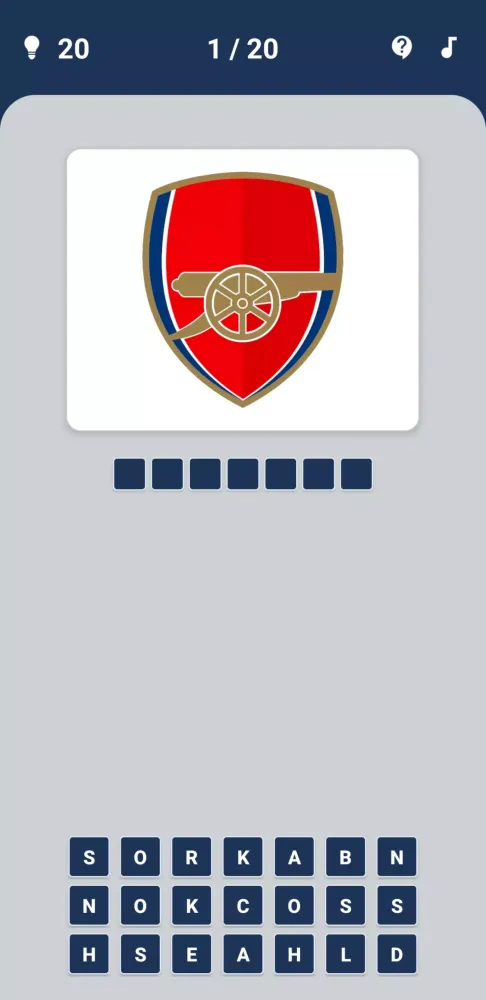 Ảnh chụp màn hình của Guess the Soccer Logo Quiz