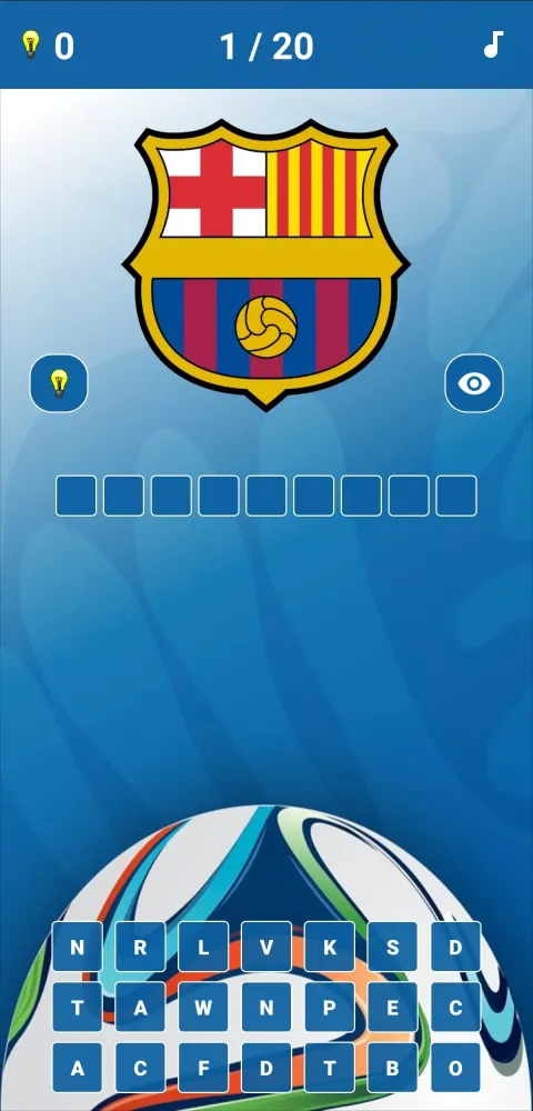 Soccer Clubs Logo Quiz Screenshots