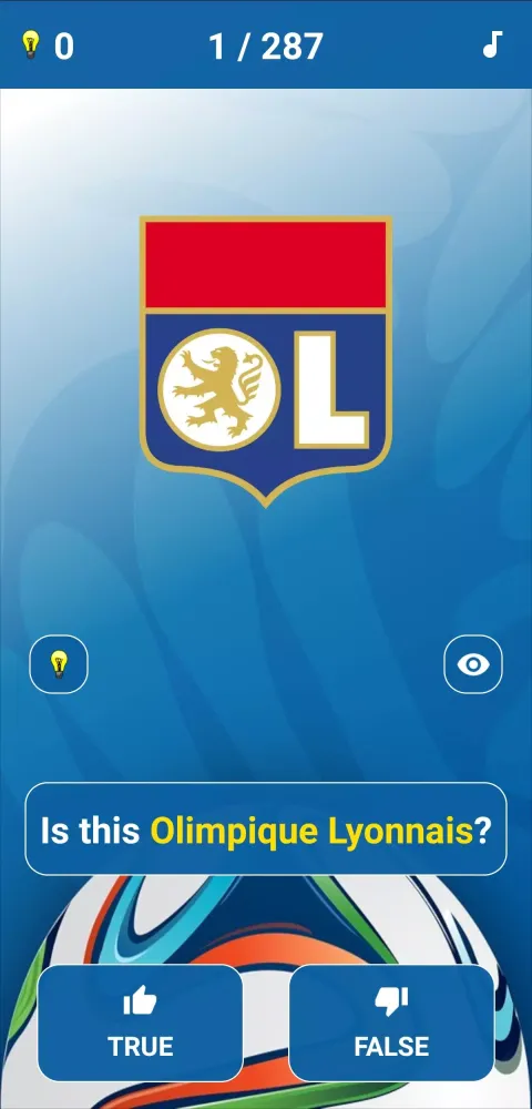Soccer Clubs Logo Quiz Screenshots