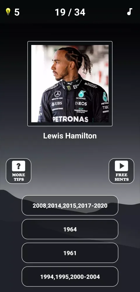 Formula 1:Guess F1 Driver Quiz Screenshots