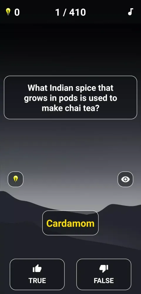 True or False Quiz Screenshots
