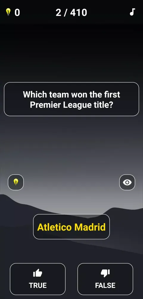 True or False Quiz Screenshots