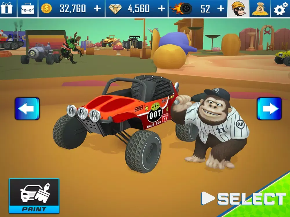 Tangkapan layar Xtreme Animal Racing Game iPad 