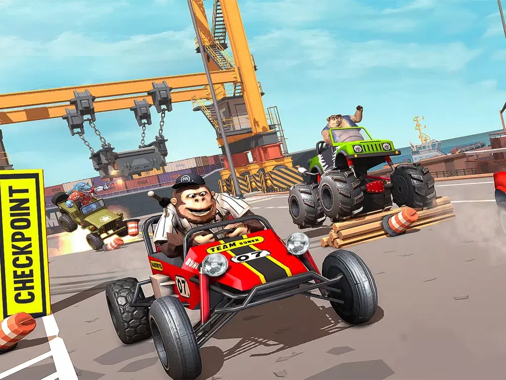 Tangkapan layar Xtreme Animal Racing Game iPad 