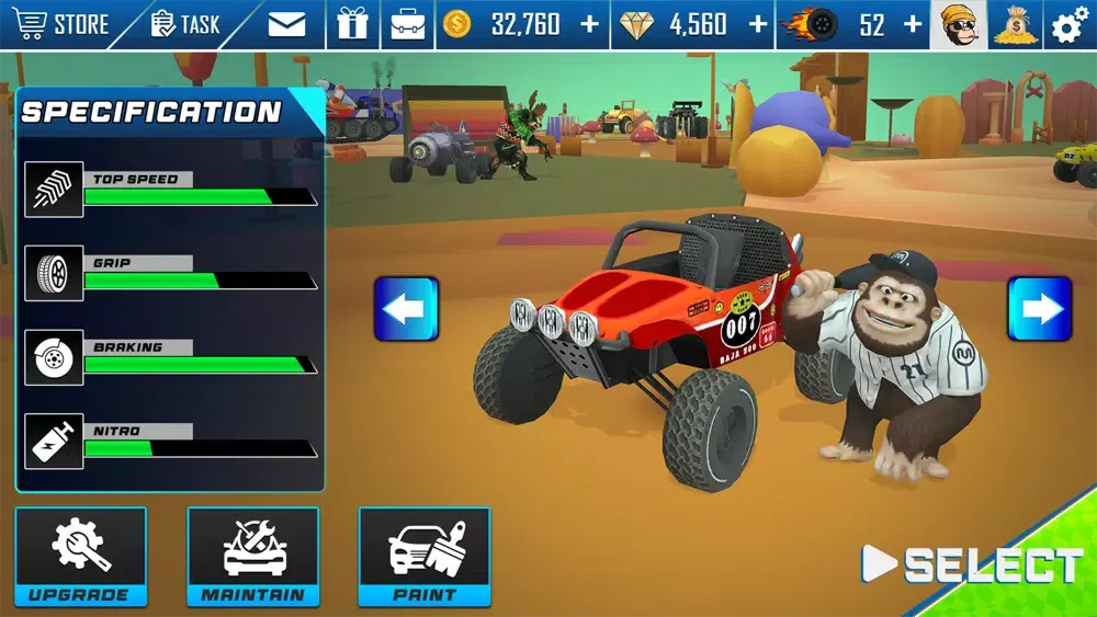 Tangkapan layar Xtreme Animal Racing Game