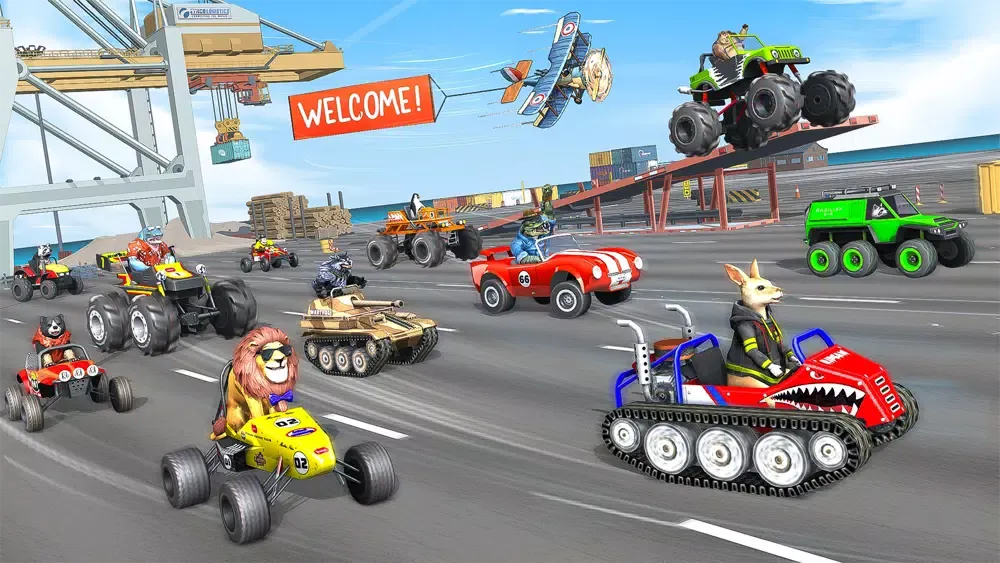 Tangkapan layar Xtreme Animal Racing Game