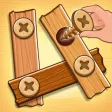 Wood Nuts Bolts Screw Puzzle