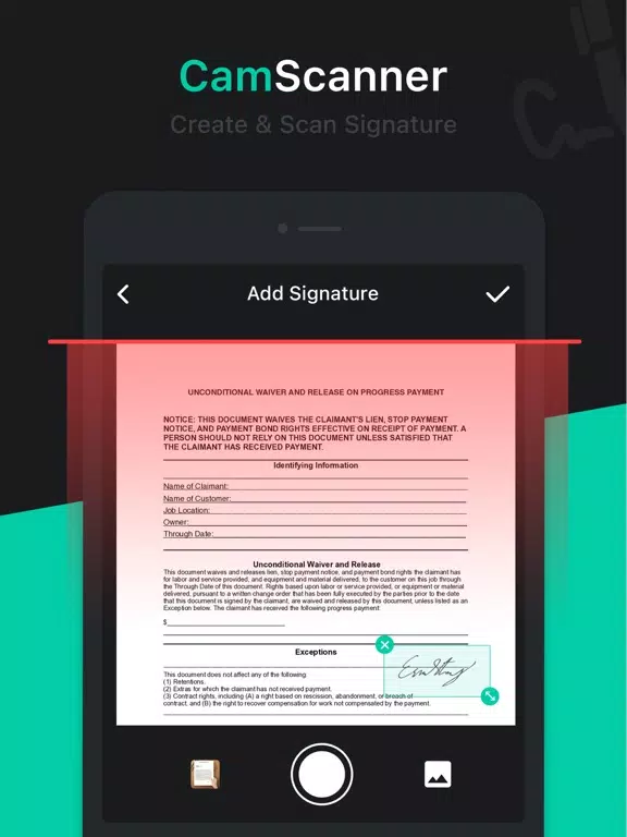 Cam Scanner - Scan to PDF iPad  Screenshots