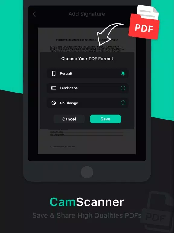 Cam Scanner - Scan to PDF iPad  Screenshots