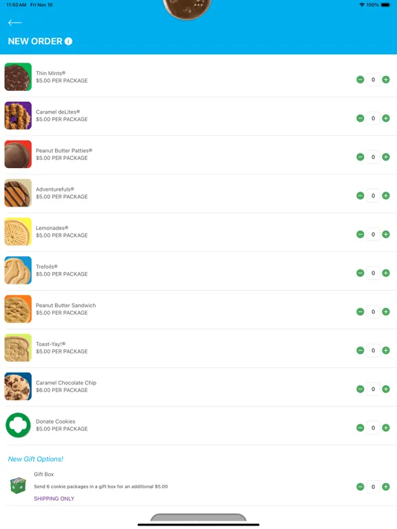 Tangkapan skrin Digital Cookie Mobile App iPad 
