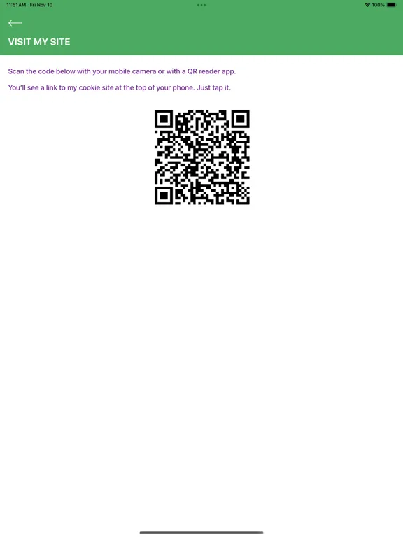 Tangkapan skrin Digital Cookie Mobile App iPad 