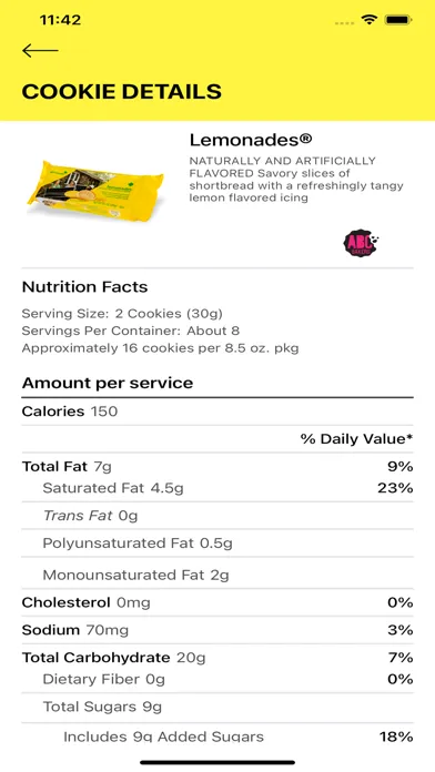 Tangkapan skrin Digital Cookie Mobile App
