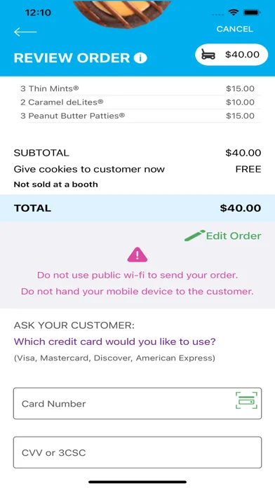 Tangkapan skrin Digital Cookie Mobile App