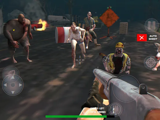 Zombie Shooting Waves Games 3D iPad  スクリーンショット