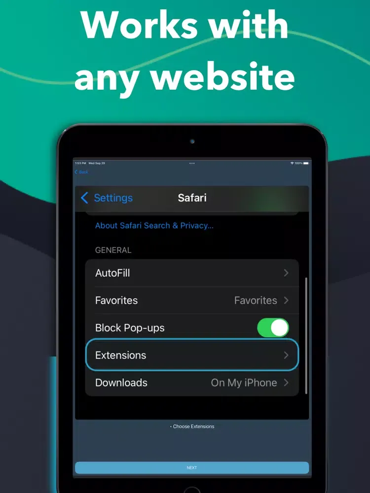 GS Dark - Dark mode for Safari iPad  Screenshots