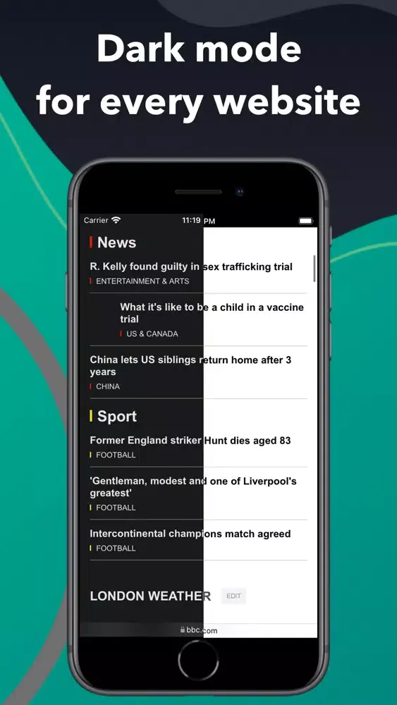 GS Dark - Dark mode for Safari Screenshots