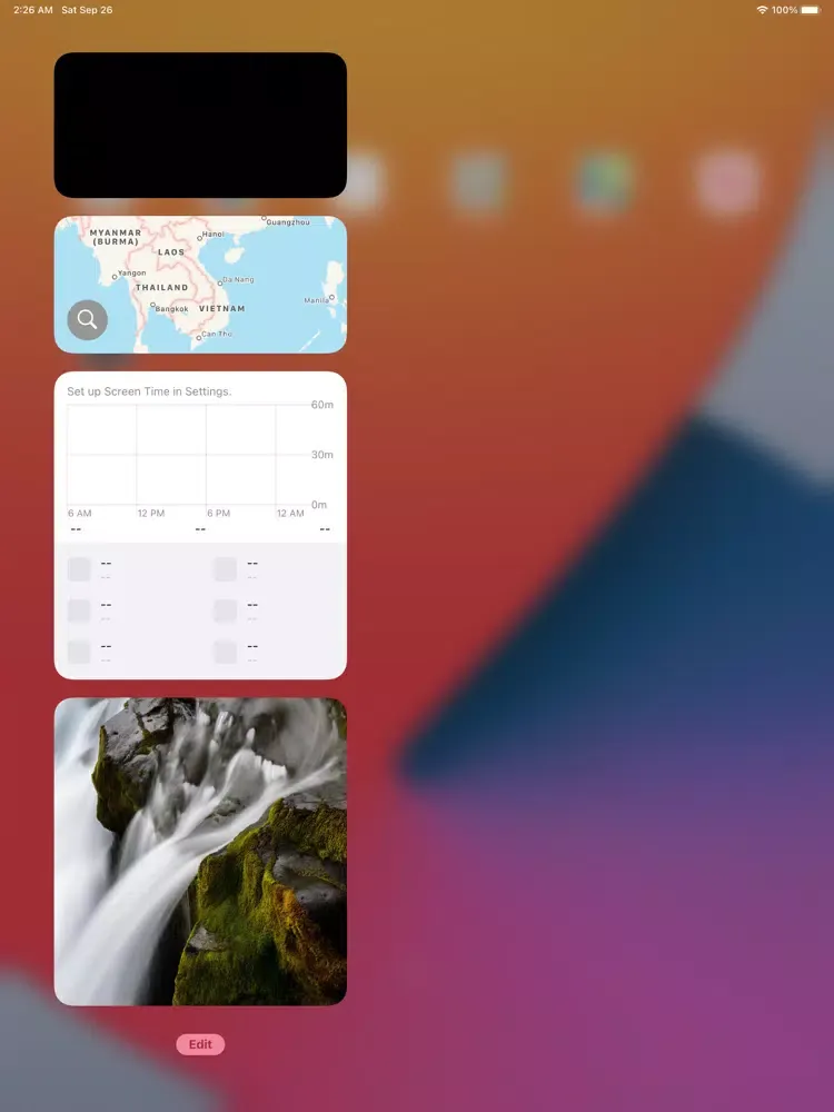 تصاویر Image Widget Colors iPad 
