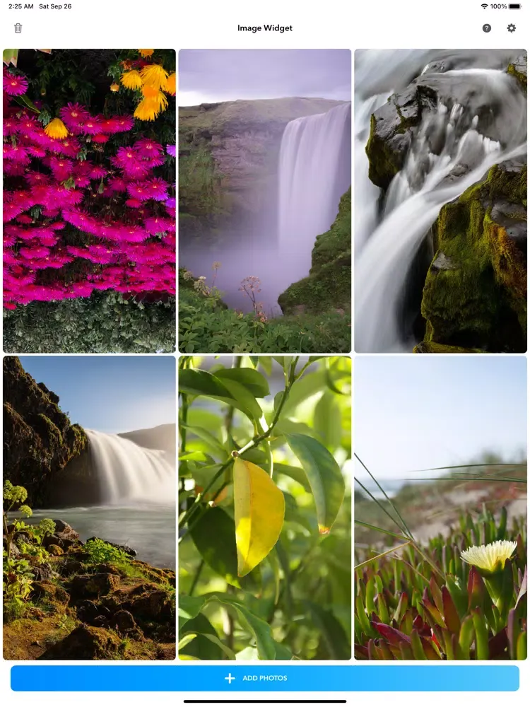 تصاویر Image Widget Colors iPad 