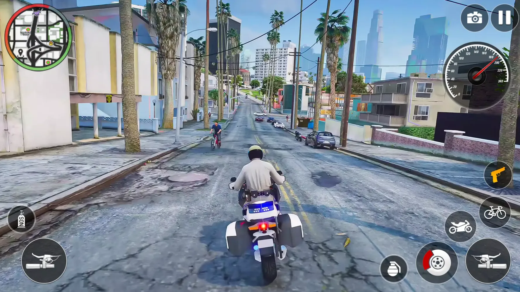 US Police Bike Cop Sim Games Screenshots