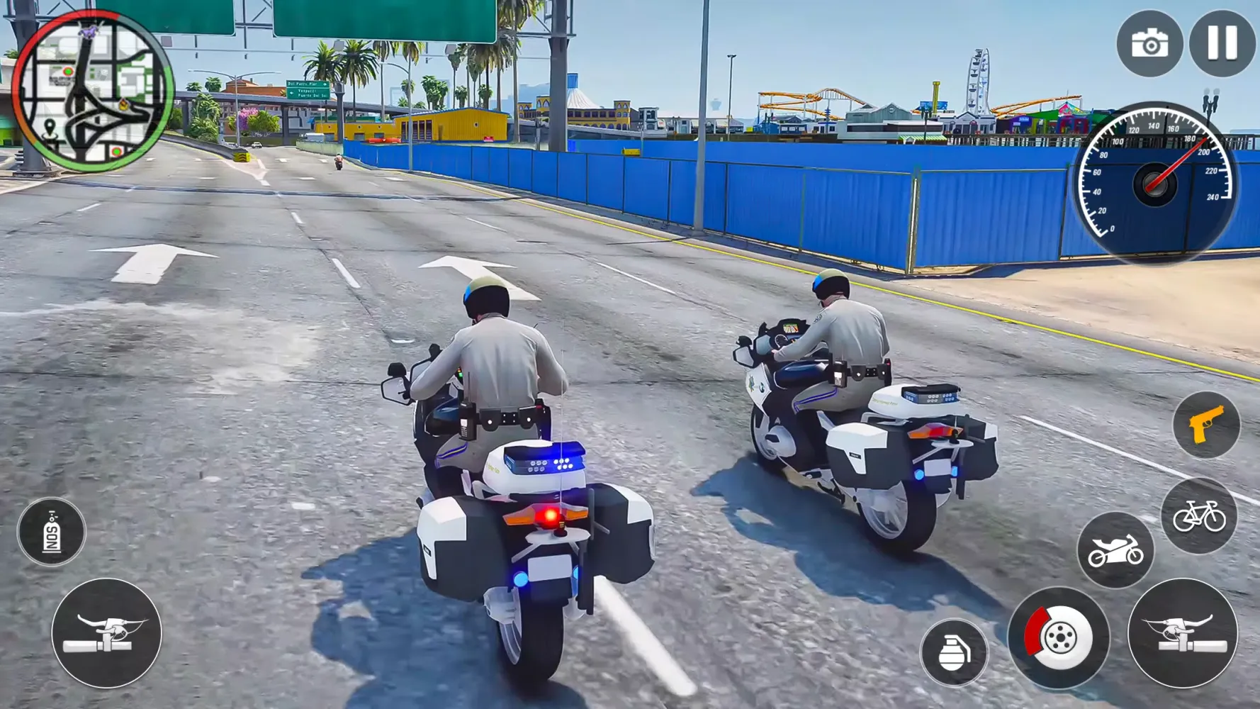 US Police Bike Cop Sim Games Screenshots